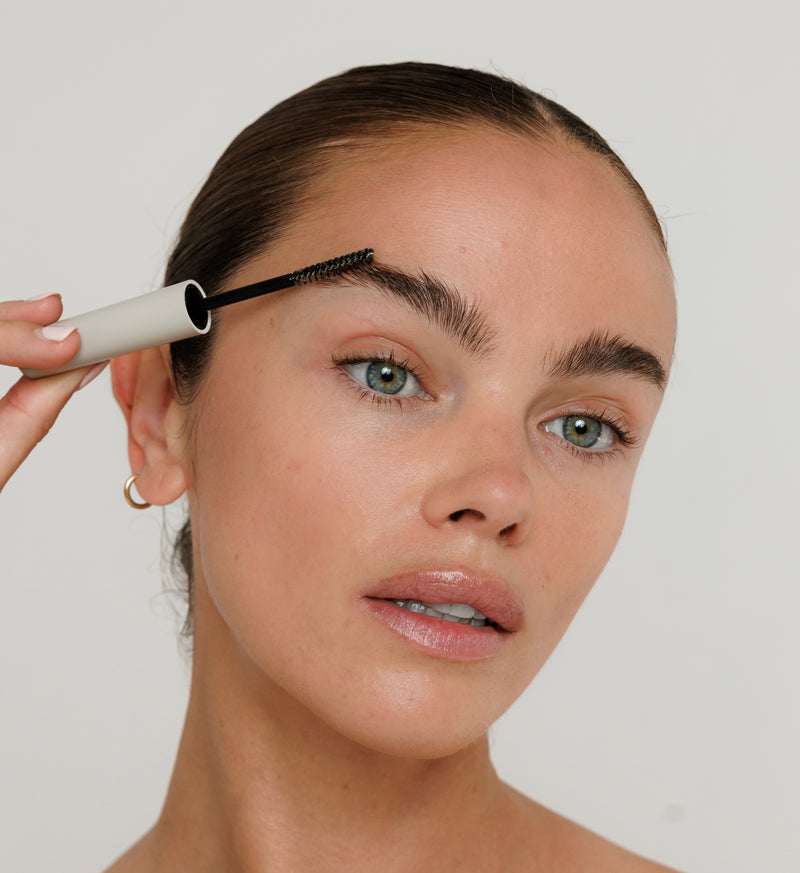 Switch to the brush to set hairs in place