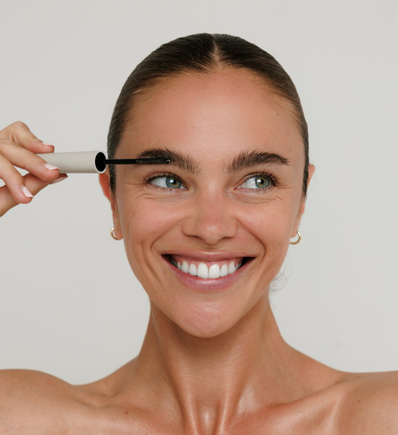 Apply product on brows and brush upward